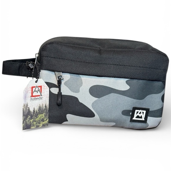 Avalanche Other - Avalanche Men's Black and Gray Camo Toiletry Bag